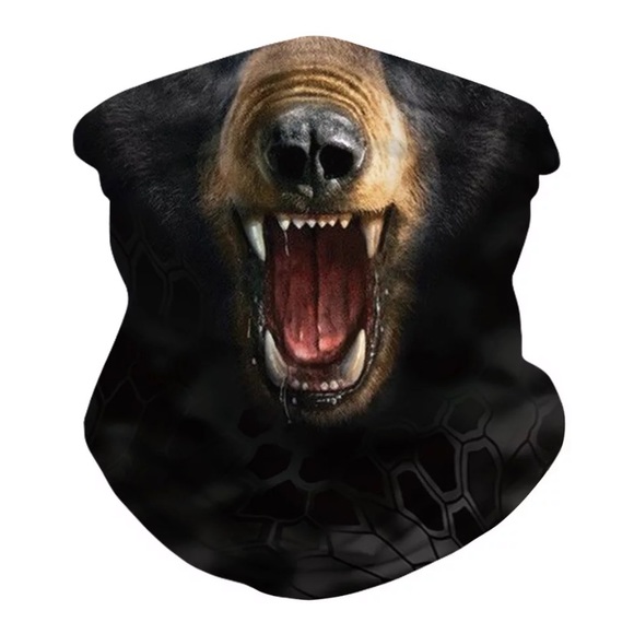 Accessories - Last 1! Black Bear face mask covering neck gaiter